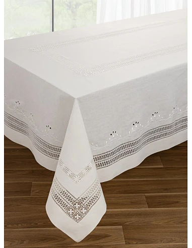 180x280 Toalha de mesa de linho...