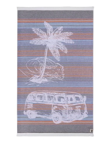 Toalla Pareo playa con flecos diseño...