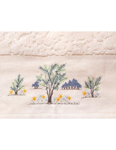 6 toalhas de banho bordadas 100%...