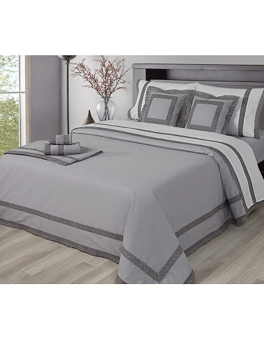 Branco / Branco - Jogo de lençóis C/...