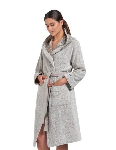 Talla L - Albornoz baño con capucha...