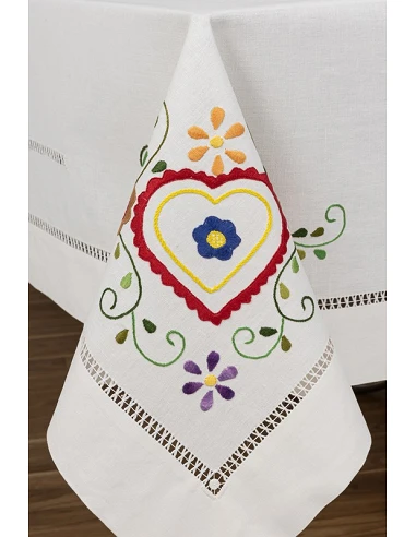 175x275 Toalha de mesa de linho...