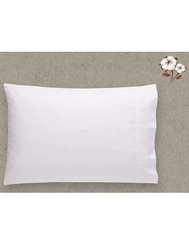 Fronhas P/ almofadas de dormir - 100% algodão branco percal de 200 fios