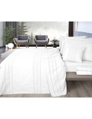 Funda Nórdica 100% algodón percal blanco
