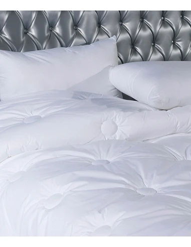 Edredão branco 240x220 - Edredão cama 160 cm - Edredon quente inverno 350 gr./m2