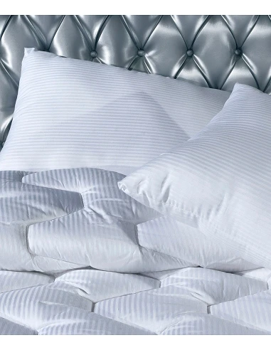 Edredão branco 180x240 algodão cetim 300 fios - Edredão cama 105 cm - Edredon quente inverno 350 gr./m2