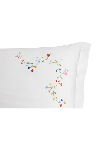 Juego de sábanas bordadas a mano -...