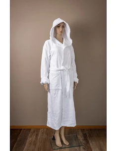 Robe kimono C/ capuz 100%...