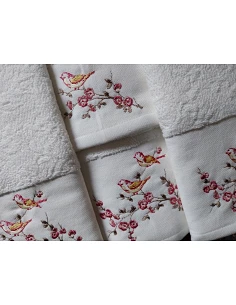 6 toallas de baño bordadas... 2