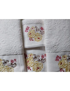 6 toallas de baño bordadas... 2