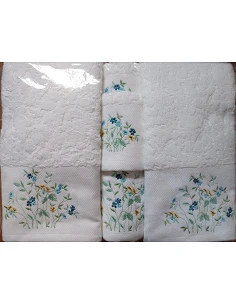 6 toalhas de banho bordadas...