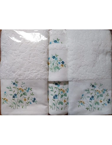 6 toalhas de banho bordadas 100%...