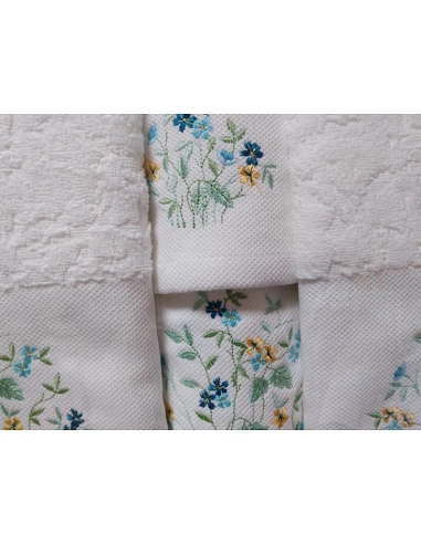 6 toalhas de banho bordadas 100%...