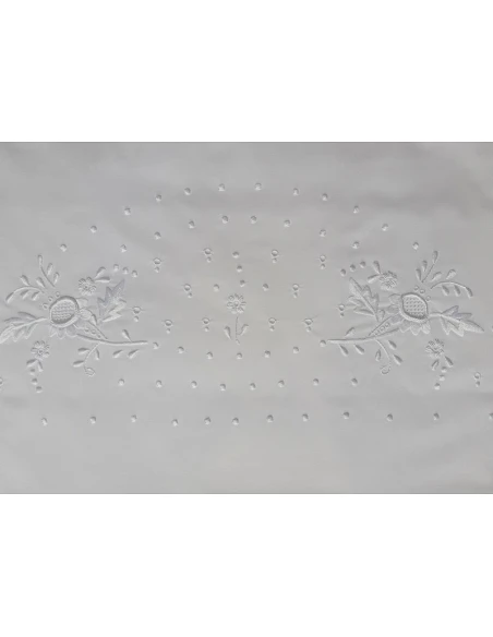 Juego de sábanas bordadas a mano  -  Tejido 100% algodón percal 200 hilos