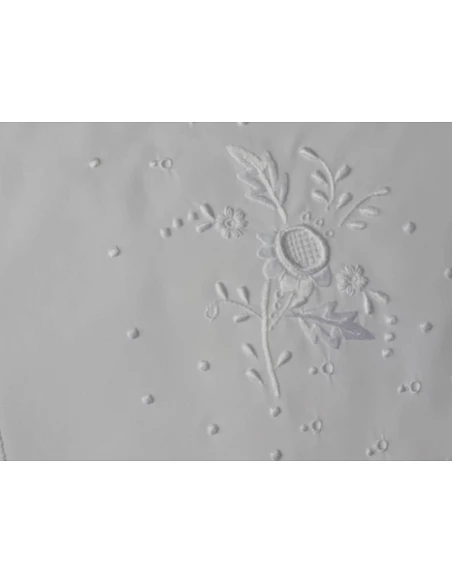 Jogo de lençóis bordados da lixa - 100% algodão percal 200 fios