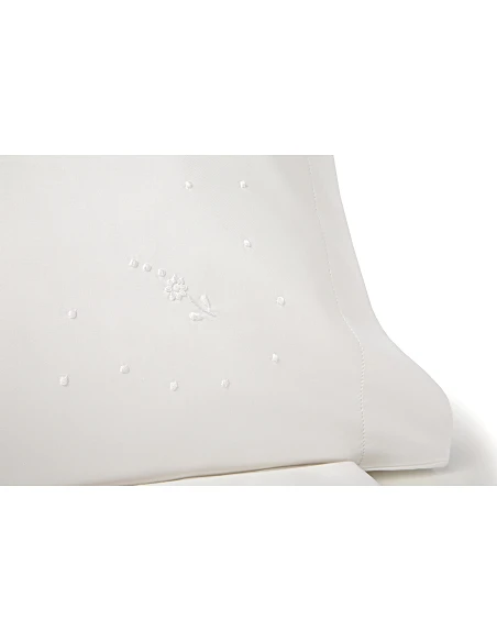 Jogo de lençóis bordados da lixa - 100% algodão percal 200 fios