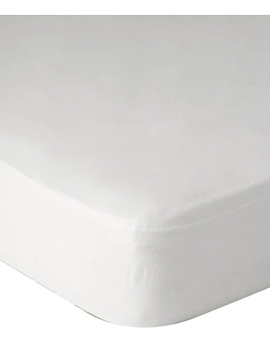 Protector de colchón algodón suave - Protector colchón impermeable con elásticos 200x200 cm + 30 cm