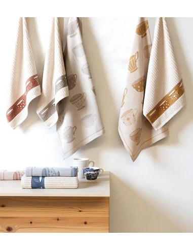 4 Paños de cocina rizo 50x50 cm -...