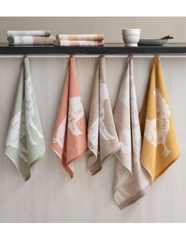 4 Paños de cocina rizo 50x50 cm -...