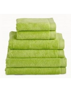Toallas baño 100% algodón peinado 580 gr. color verde pistacho