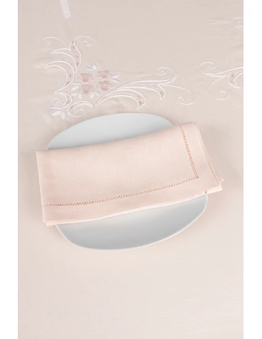 12 guardanapos 100% linho feitos a mão