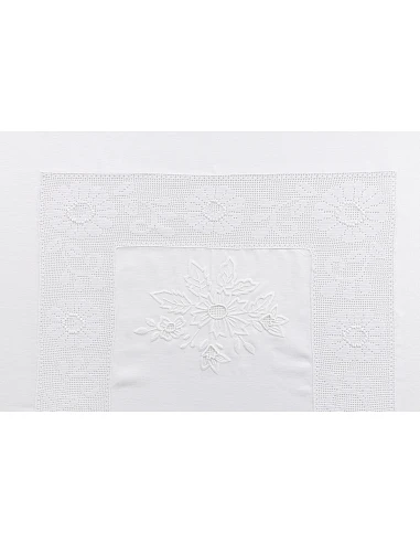 170x270 Mantel de lino Bordado A Mano...
