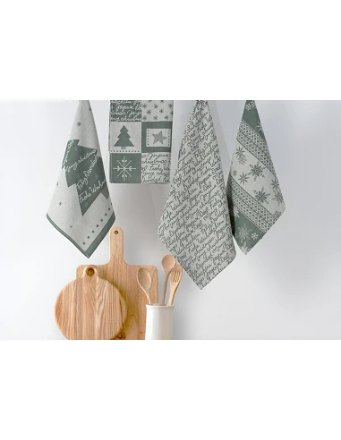 4 Panos de cozinha tela 70x50 cm -...