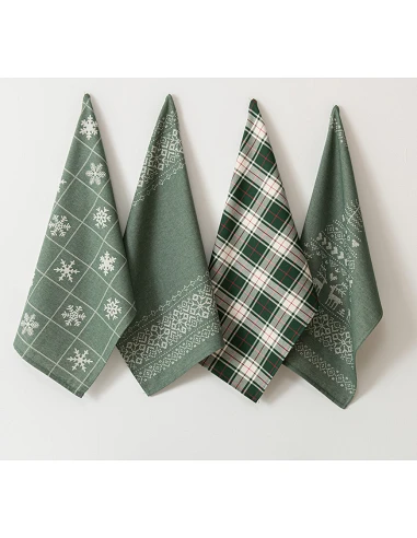 4 Panos de cozinha tela 70x50 cm -...