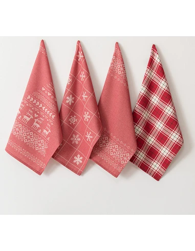 4 Panos de cozinha tela 70x50 cm -...