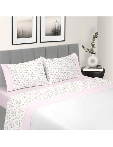 Cama 105 cm - Jogo de lençóis 100%...