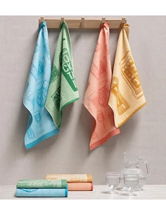 4 Paños de cocina rizo...