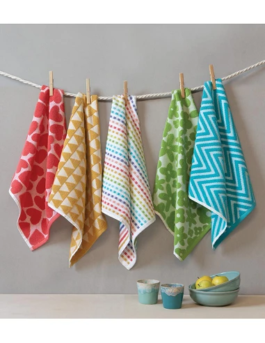 4 Paños de cocina rizo 50x50 cm -...