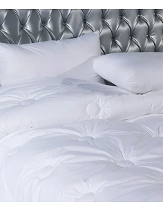 Edredón nórdico blanco 180x220 - Edredón cama 105 cm - Edredón invierno 350 gr.