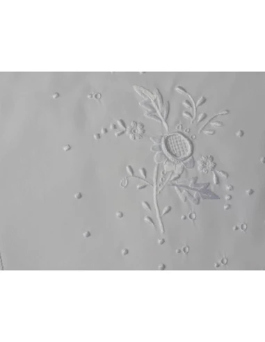 Juego de sábanas bordadas a mano  -  Tejido 100% algodón percal 200 hilos