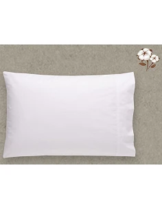 Fronhas P/ almofadas de dormir - 100% algodão branco percal de 200 fios
