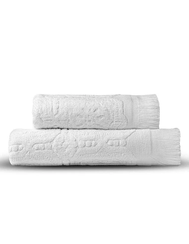 Juego toallas de baño jacquard con...