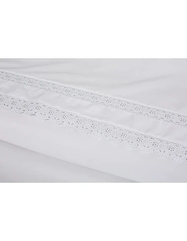 Percal 400 Hilos - Juegos de sábanas Blancas Premium - Sevilla