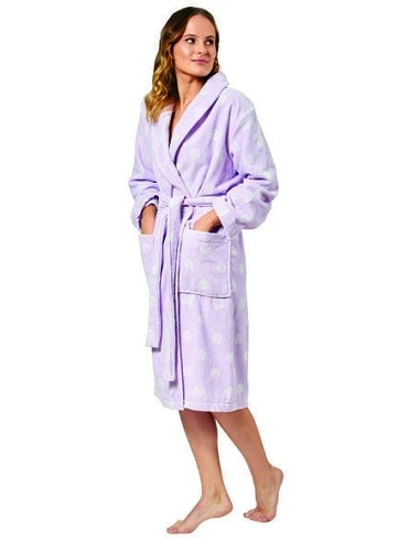 Albornoz baño mujer rizo 100% algodón 360 gr./m2 - Hoyos Lasa Home