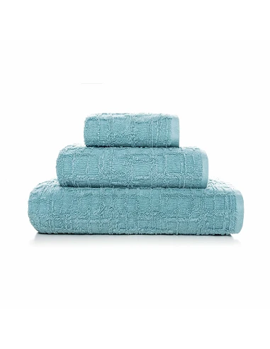3 toallas de baño 100% algodón organico - GAUFRE de SOREMA