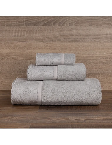 Juego de 3 toallas 100% algodón 600...