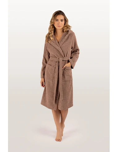 Albornoz baño C/ capucha 100% algodón...