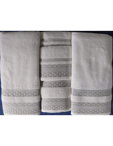 6 Toalhas de banho  jacquard - 550...