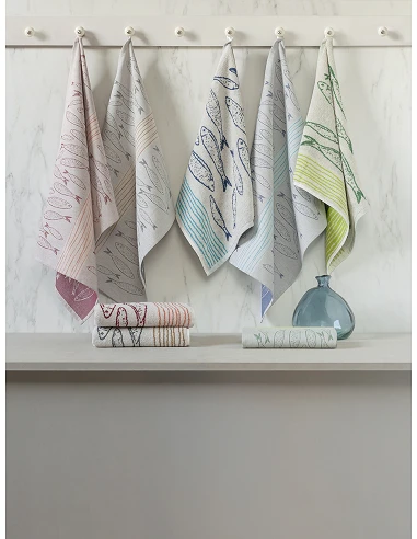 4 Paños de cocina rizo 50x50 cm -...