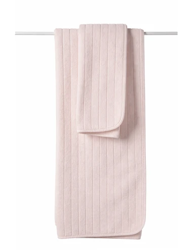Jogo de 3 toalhas rosa blush 100%...