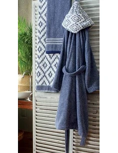 Roupão de banho com capuz 100% algodão 360 gr./m2 Lasa Home - Menorca 187