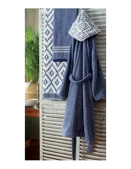 Albornoz baño con capucha 100% algodón 360 gr./m2 Lasa Home - Menorca 187
