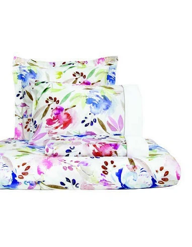 JUEGO DE SÁBANAS WATERCOLOR ALGODÓN PEINADO PERCAL 200 HILOS - LASA HOME