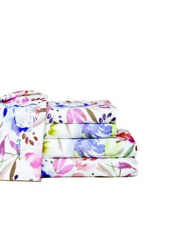 JUEGO DE SÁBANAS WATERCOLOR ALGODÓN PEINADO PERCAL 200 HILOS - LASA HOME