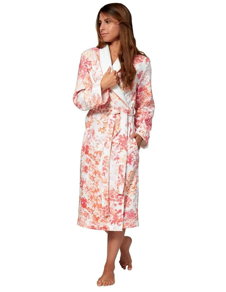 Albornoz baño mujer 100% algodón 290 gr./m2 GEORGIA CORAL Lasa Home