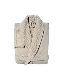 Roupão com gola clássico veludo - 83% algodão / 17% linho 2